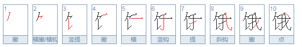 饿组词，用饿字怎么组词