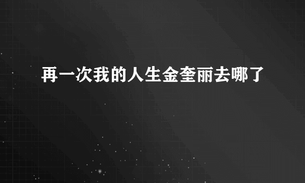 再一次我的人生金奎丽去哪了