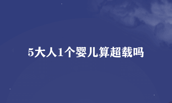 5大人1个婴儿算超载吗