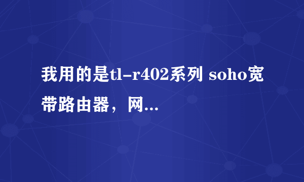 我用的是tl-r402系列 soho宽带路由器，网关是192.168.1.1，可我在IE里输入这个IP却打不开路由器，为什么啊