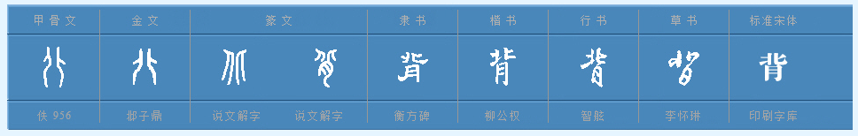 多音字“背”字能组成哪些词？