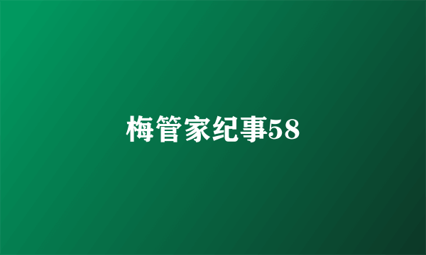 梅管家纪事58