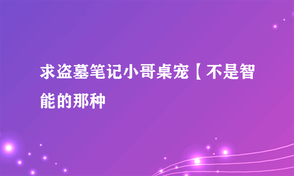 求盗墓笔记小哥桌宠【不是智能的那种