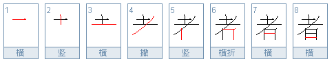 者的部首叫什么