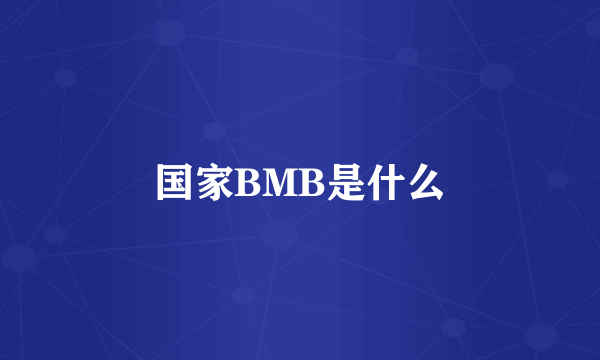 国家BMB是什么