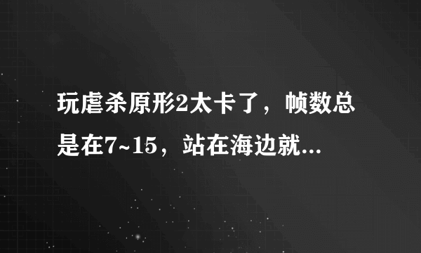 玩虐杀原形2太卡了，帧数总是在7~15，站在海边就有20帧，有什么办法提高吗？（换配置的就不要说了）