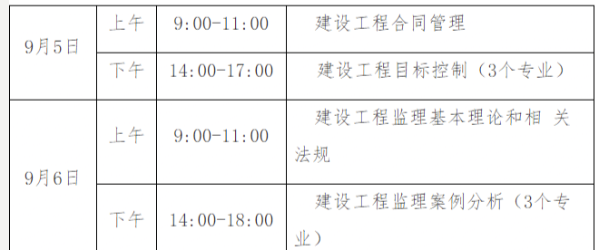 监理工程师报考时间