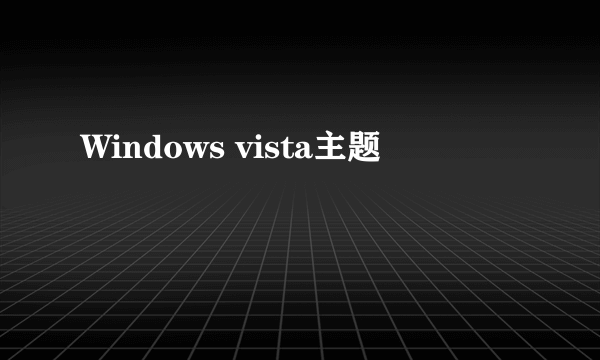 Windows vista主题