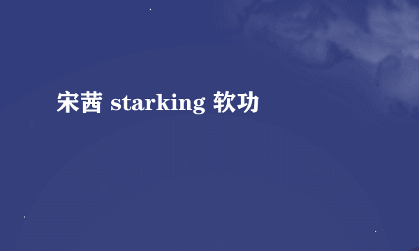 宋茜 starking 软功