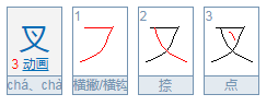 叉有几个多音字每个怎么组词