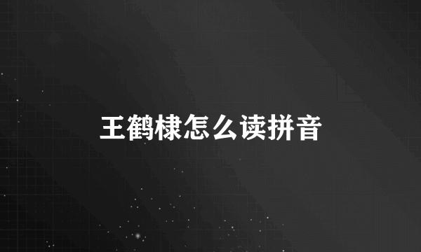 王鹤棣怎么读拼音