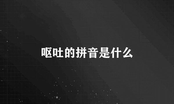 呕吐的拼音是什么