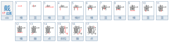 戴字什么结构？