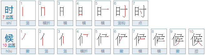 时候的拼音是什么？