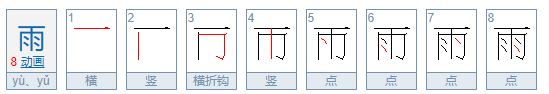 雨的繁体字是什么？