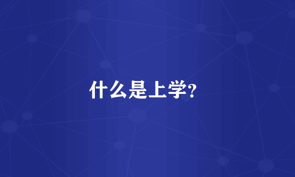 什么是上学？