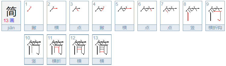 简的拼音