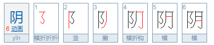 阴字的组词有哪些？