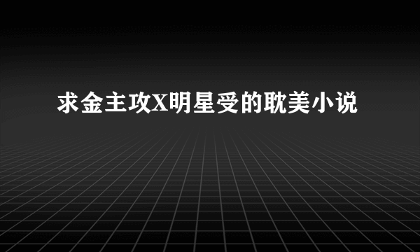 求金主攻X明星受的耽美小说