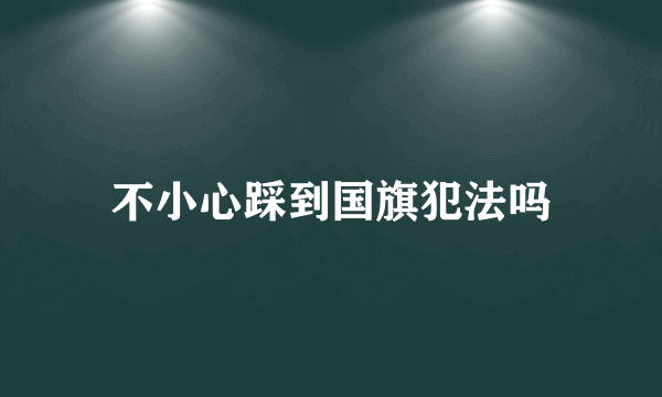 不小心踩到国旗犯法吗