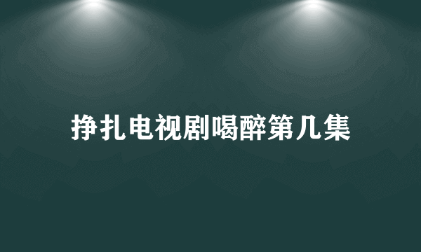 挣扎电视剧喝醉第几集