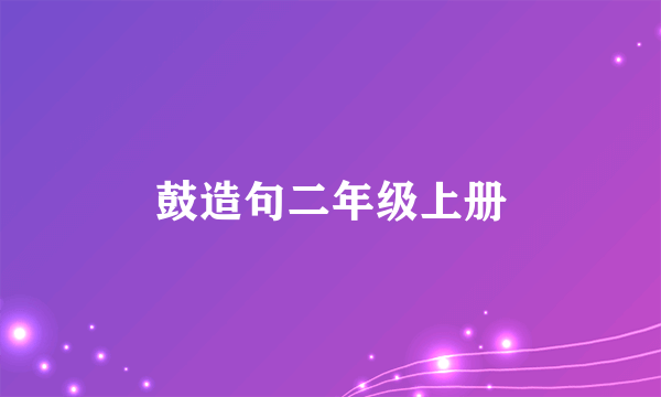 鼓造句二年级上册