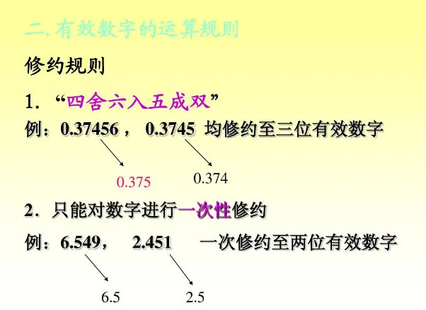 有效数字的修约规则