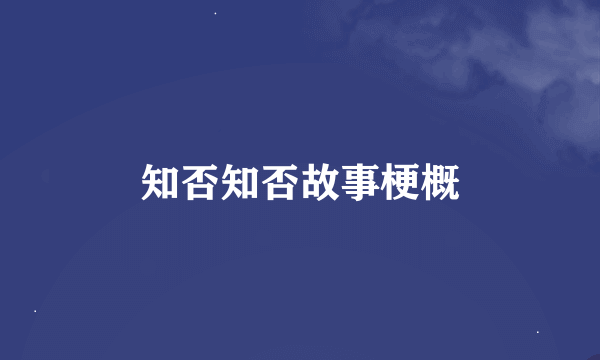 知否知否故事梗概