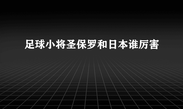 足球小将圣保罗和日本谁厉害