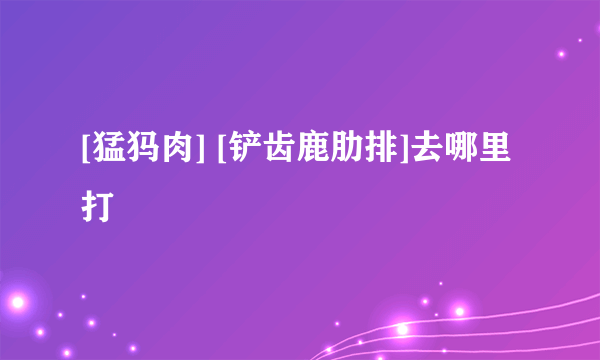 [猛犸肉] [铲齿鹿肋排]去哪里打