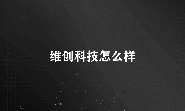 维创科技怎么样