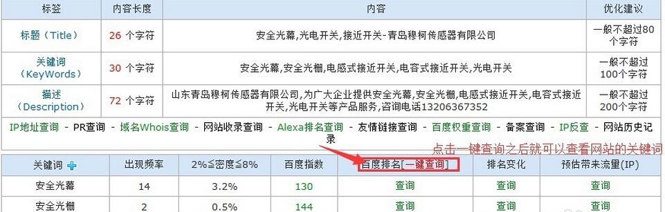 怎样看一个网站的关键词排名