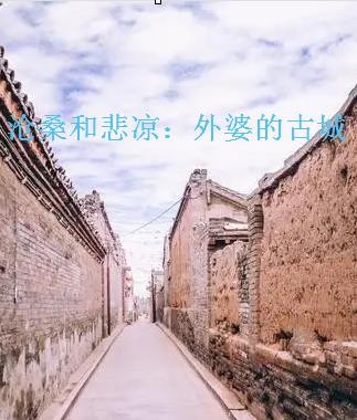 求《沧桑和悲凉：外婆的古城》全本txt完结小说,谢谢~