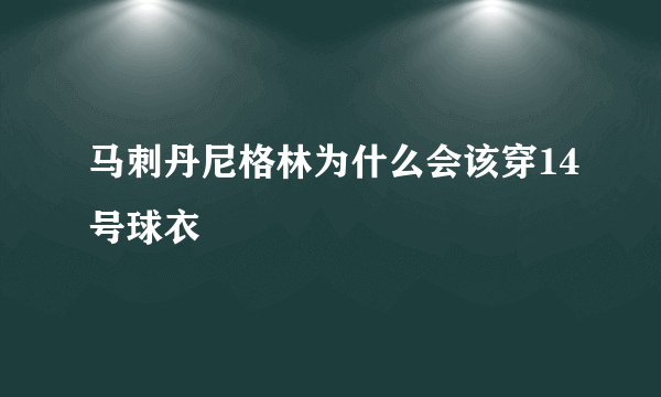 马刺丹尼格林为什么会该穿14号球衣