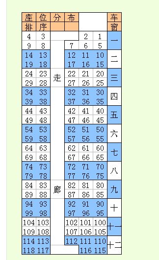 k7001列车11车厢044号是靠窗么