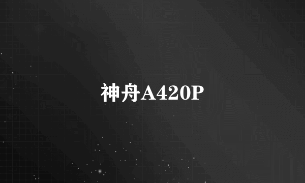 神舟A420P