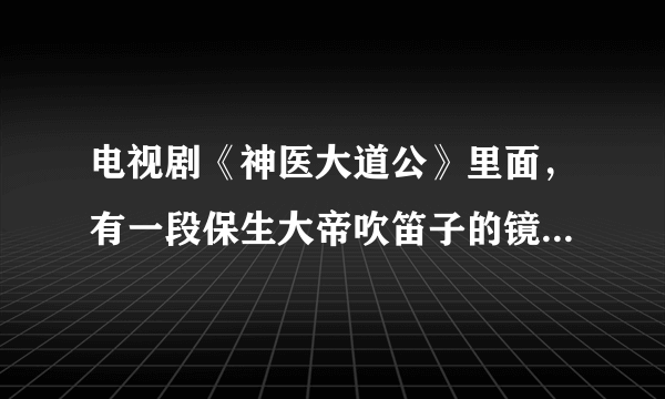 电视剧《神医大道公》里面，有一段保生大帝吹笛子的镜头，那么他吹的那个曲子叫什么？