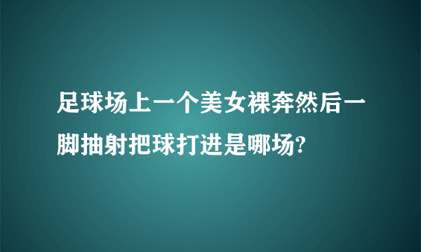 足球场上一个美女裸奔然后一脚抽射把球打进是哪场?