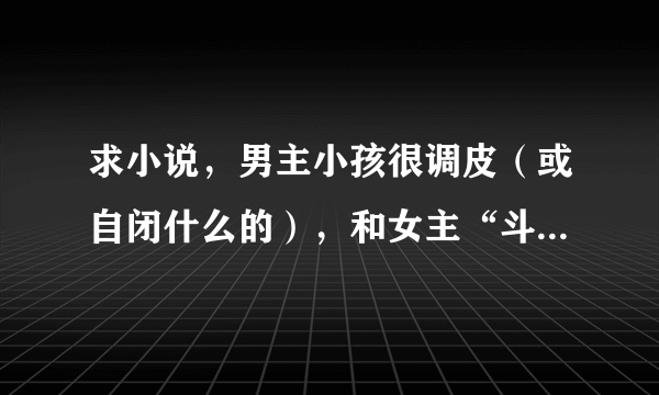 求小说，男主小孩很调皮（或自闭什么的），和女主“斗智斗法”并被“降服”……