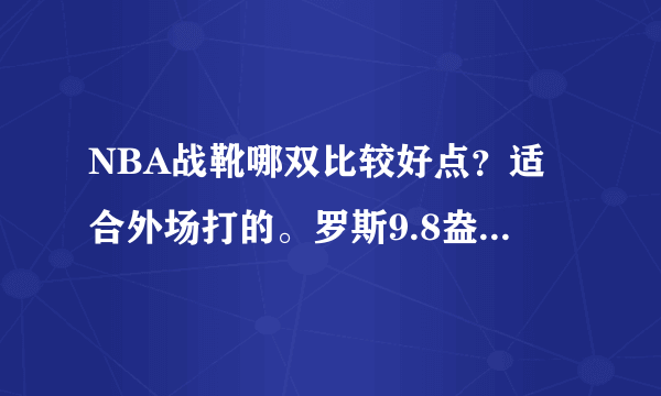 NBA战靴哪双比较好点？适合外场打的。罗斯9.8盎司那双和詹姆斯9哪双比较好？不要正品的，就买双来打球而已