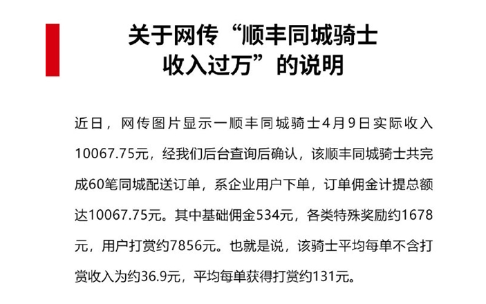 上海一骑士单日收入过万，企业称情况属实，可背后哪些真相值得关注？