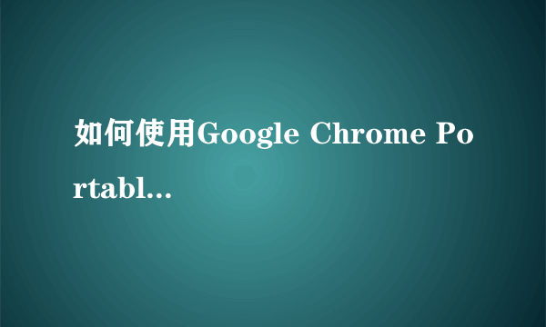 如何使用Google Chrome Portable（便携版）