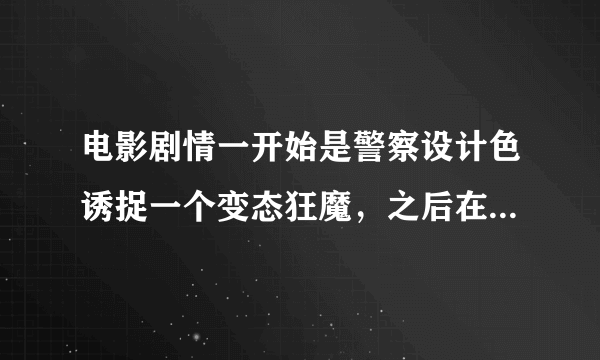 电影剧情一开始是警察设计色诱捉一个变态狂魔，之后在追击变态狂魔的时候被吓疯了另一个被他砍死了