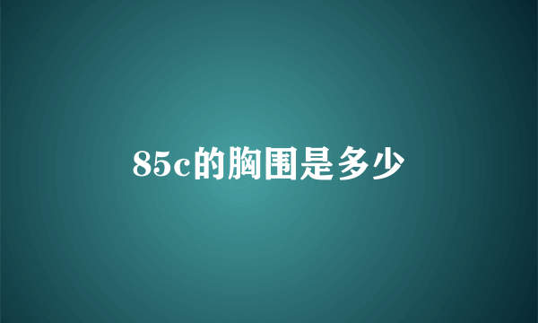 85c的胸围是多少