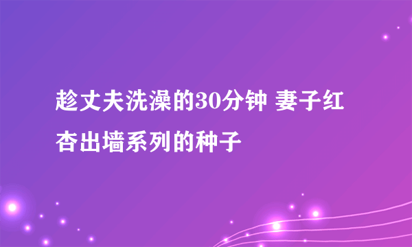 趁丈夫洗澡的30分钟 妻子红杏出墙系列的种子