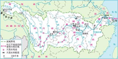 求长江黄河高清支流图