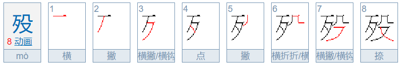 殁是什么意思?用于什么人?