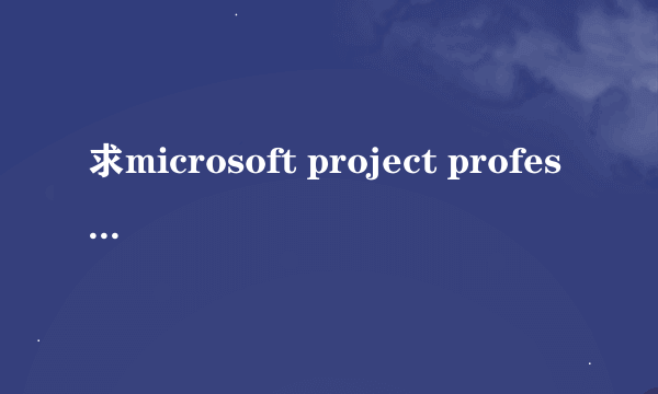 求microsoft project professional 2010密钥，在线等