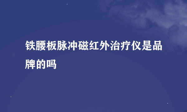 铁腰板脉冲磁红外治疗仪是品牌的吗