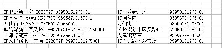 WPS里怎么批量把单元格里的部分内容分开